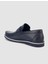 %100 Hakiki Deri Lacivert Erkek Loafer 5