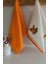 2’li Mutfak Havlusu –%100 Pamuk - Kayısı Nakışlı - 40X60 Cm-Turuncu 1