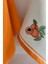 2’li Mutfak Havlusu –%100 Pamuk - Kayısı Nakışlı - 40X60 Cm-Turuncu 3