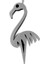 925 Ayar gümüş kolye flamingo SM6912 2