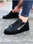 J027 Bağcıklı No Limits Yazılı Ortopedik Taban Erkek Sneaker Günlük Ayakkabı St Siyah 1