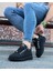 J047 Bağcıklı Ortopedik Taban Erkek Sneaker Günlük Ayakkabı St Siyah 2