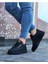 J047 Bağcıklı Ortopedik Taban Erkek Sneaker Günlük Ayakkabı St Siyah 3
