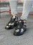 J501 Bağcıklı Kurukafa Baskılı Ortopedik Taban Erkek Sneaker Günlük Ayakkabı St Siyah 1