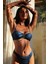 Olympos Petrol Mavisi Straplez Çıkarılabilir Pedli Bikini Üst 5