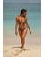 Capetown Leopar Desenli Dolgusuz Çıkarılabilir Kup Üçgen Bikini Üst 1