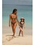 Capetown Leopar Desenli Dolgusuz Çıkarılabilir Kup Üçgen Bikini Üst 2