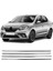 Renault Clio 3 Symbol Uyumlu 2013 ve Üzeri Krom Cam Çıtası 4 Parça Paslanmaz Çelik 2