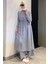 Kendinden Desenli Bel Bağlama Detaylı Tesettür Tunik Pantolon Ikili Takım P-00017823 1