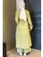 Kendinden Desenli Bel Bağlama Detaylı Tesettür Tunik Pantolon Ikili Takım P-00017823 4