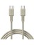Retro Usb-C To Usb-C 100W Hızlı Şarj Kablosu - Bej 1