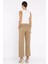 Bel Lastikli Paça Püsküllü Kadın Keten Pantolon P-00017847 3