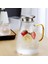 Borosilikat Cam Gold Saplı Buzlu Oval Sürahi 1500 ml (Mtr) 1
