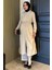 Kendinden Desenli Bel Bağlama Detaylı Tesettür Tunik Pantolon Ikili Takım P-00017823 1