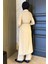 Kendinden Desenli Bel Bağlama Detaylı Tesettür Tunik Pantolon Ikili Takım P-00017823 4