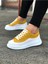 J507 Bağcıklı Ortopedik Taban Erkek Sneaker Günlük Ayakkabı Bt Sarı/beyaz 1