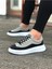 J507 Bağcıklı Ortopedik Taban Erkek Sneaker Günlük Ayakkabı Bt Gri/siyah 1