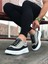 J507 Bağcıklı Ortopedik Taban Erkek Sneaker Günlük Ayakkabı Bt Gri/siyah 2