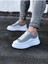 J507 Bağcıklı Ortopedik Taban Erkek Sneaker Günlük Ayakkabı Bt Gri/beyaz 1
