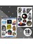 Astronot Sticker Seti, Uzay Temalı Sticker Seti, 18 Adet Astronot Etiket 1