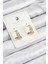Xuping Zirkon Taşlı Halka Model Gold Renk Kadın Küpe - Modern Stil 1