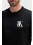 Ön ve Arka Logo Baskılı Pamuklu Regular Fit T Shirt LV04RC853GUB1 Erkek T Shirt LV04RC853G Ub1 4