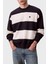 Çizgili Relaxed Fit Bisiklet Yaka Kazak LV04RC304GCHW Erkek Kazak LV04RC304G Chw 1