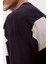 Çizgili Relaxed Fit Bisiklet Yaka Kazak LV04RC304GCHW Erkek Kazak LV04RC304G Chw 6