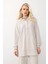 Kapüşonlu Premium Kumaş Sweat Pantolon Takım Krem 7079-TK 3