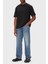 Pamuklu Oversize Fit Bisiklet Yaka Logolu T Shirt LV04RB295GUB1 Erkek T Shirt LV04RB295G Ub1 2