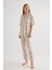 Kadın Plus Size Viscose Uzun Pijama Altı 4