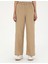 Kadın Bej Dokulu Flare Hıgh Waist Fit Pantolon 50289354-VR011 2
