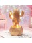 LED Işıklı Sevimli Kaktüs Dekoratif Masa Lambası Mini Biblo Gece Lambası-Gold 2