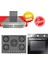 Lucinox Ankastre Set (HON602X-TN + Eminçelik 22 385 5 Gözlü Siyah Ocak + HCH6MXTK Inox ) 1