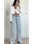 Açık Mavi Dikiş Detaylı Baggy Jean 1
