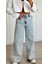 Açık Mavi Dikiş Detaylı Baggy Jean 3
