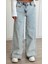 Açık Mavi Dikiş Detaylı Baggy Jean 4