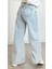 Açık Mavi Dikiş Detaylı Baggy Jean 5