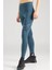 Sportswear Premium Essential Women's High-Waisted Shine Leggings Kadın Yüksek Bel Tayt Petrol Yeşili 1