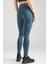 Sportswear Premium Essential Women's High-Waisted Shine Leggings Kadın Yüksek Bel Tayt Petrol Yeşili 2
