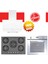 Massivo Ankastre Set (HOT3051WI + Eminçelik 22 385 S 5 Gözlü Siyah Ocak + HDG6C2GWTK) 1