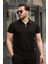 Erkek Yakalı Fermuarlı T-Shirt Şort Ikili Takım 3