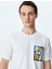 Regular Fit Bisiklet Yaka Kısa Kollu Pamuklu Baskılı Tişört 2