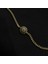 Gold Renk Oval Taşlı Bileklik 3
