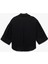 Krep Kumaş 3/4 Kollu Oversize Gömlek 2