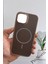 IPhone 13-14 Uyumlu Kılıf Magsafe Şarj Özellikli Karbon Fiber Premium Kapak 3