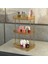 3 Katlı Makyaj Organizeri Kozmetik Aksesuar Düzenleyici Banyo Rafı Amber Sarı (Dayanıklı Poli̇karbonat) 1