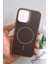 IPhone 16 Uyumlu Kılıf Magsafe Şarj Özellikli Karbon Fiber Premium Kapak 1