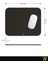 Kahverengi Renkli Dot Nokta Desenli Ergonomik Mouse Pad - 23 cm x 19 cm - Kaydırmaz Taban Ev ve Ofis Kullanımı Fare Altlığı Mousepad 6