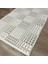 ZENITH1053 Mikrofiber Kaymaz Taban Yıkanabilir Antibakteriyel Modern Halı Krem Halı 5